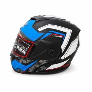 Electric Blue Penguin Modular Flip-Up Helmet