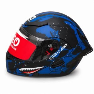 Matte Black / Royal Blue Shark